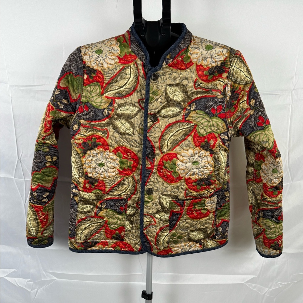 Reversible Quilted Women's Boho Patchwork Floral … - image 1